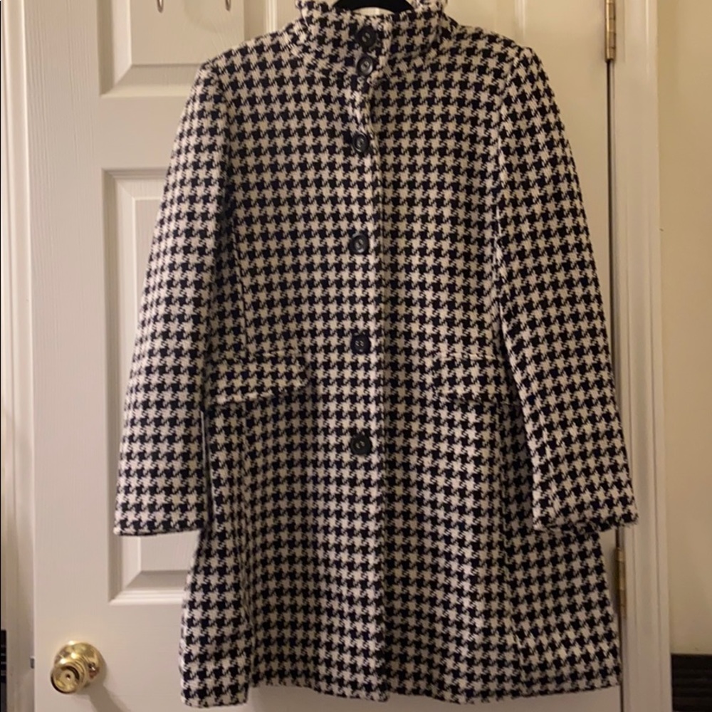 Calvin Klein houndstooth trench coat